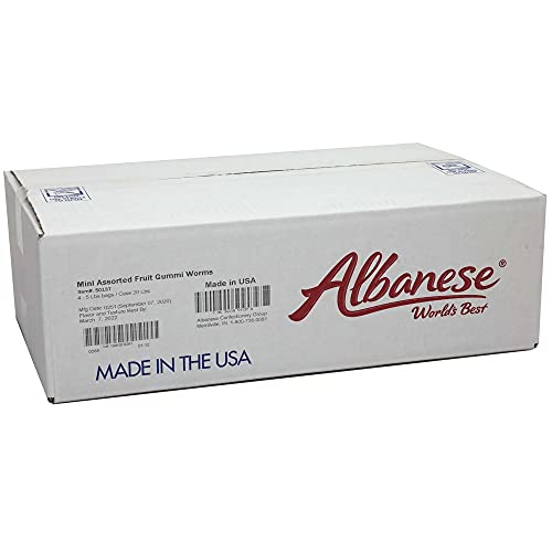 Albanese Mini Assorted Fruit Gummi Worms, 5 Pound miniatura 5