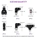 Swpeet 12Pcs 6 Style 6mm Push to Connect Tube Fitting Assortment Kit, Including PL-1/4-N1, PL-1/4-N2, PC-1/4-N1, 1/4 inch od, 1/4 inch Od Y Spliter, PUC-1/4 Push to Connect Tube Fitting