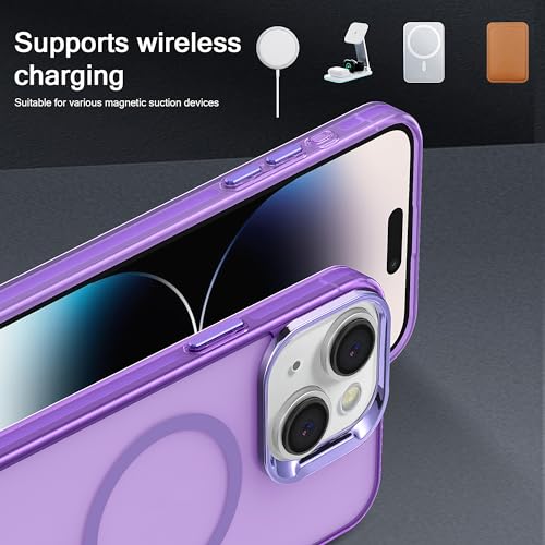 Coque iPhone 14 Plus compatible Magsafe protection fine antichoc violette S. Tedazo - 3