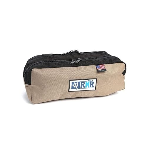 Rock-N-Rescue RNR Aztek Bag – Fanny Pack Style Storage Pouch for Pulley System & 8mm Rope – Dual-Zip Compartments – Fits Belts or Harnesses up to 4″ – Made In USA