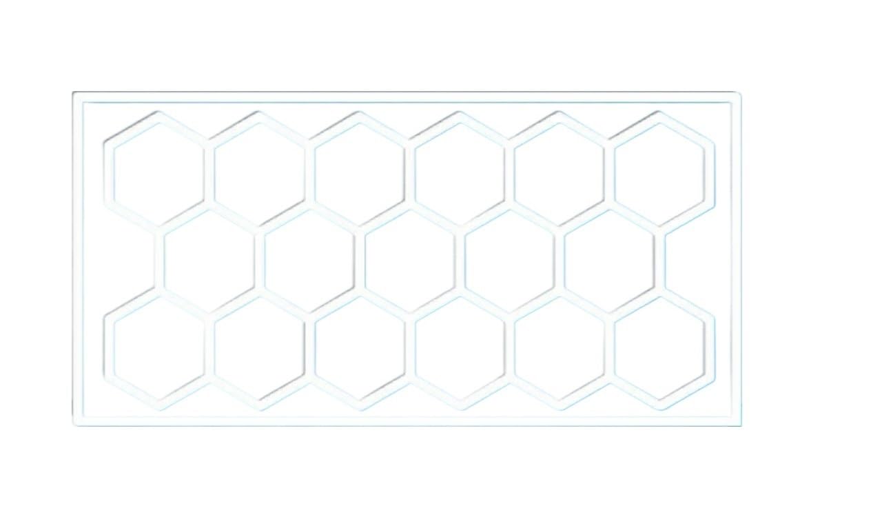 Lampa garażowa LED z ramką 17 Honeycomb – 660 W, 6500 K, DIY, oświetlenie samochodowe, warsztat, siłownia, salon, piwnica