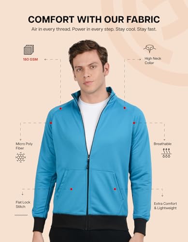 Image of Scott International Jackets for Men | Winter wear | Men's Polyester Full Sleeve Zip with Pocket | Men Jackets