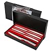 imarku Steak Knives, Serrated Steak Knives Set of 6 with Lightning Bolt Handle, Premium One Piece Steak Knife Set, High Carbon Stainless Steel Steak Knives Set for Kitchen, Dishwasher Safe