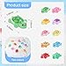 DIYDEC 200pcs Mini Resin Turtles 10 Colors Tiny Turtles for Crafts Glow in The Dark Miniature Turtle Dollhouse Micro Small Animals Figures for Fairy Garden Ocean Party Favor Landscaping Decoration