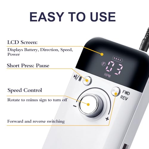 Kit eléctrico portátil para manicura y pedicura 45000 RPM miniatura 3