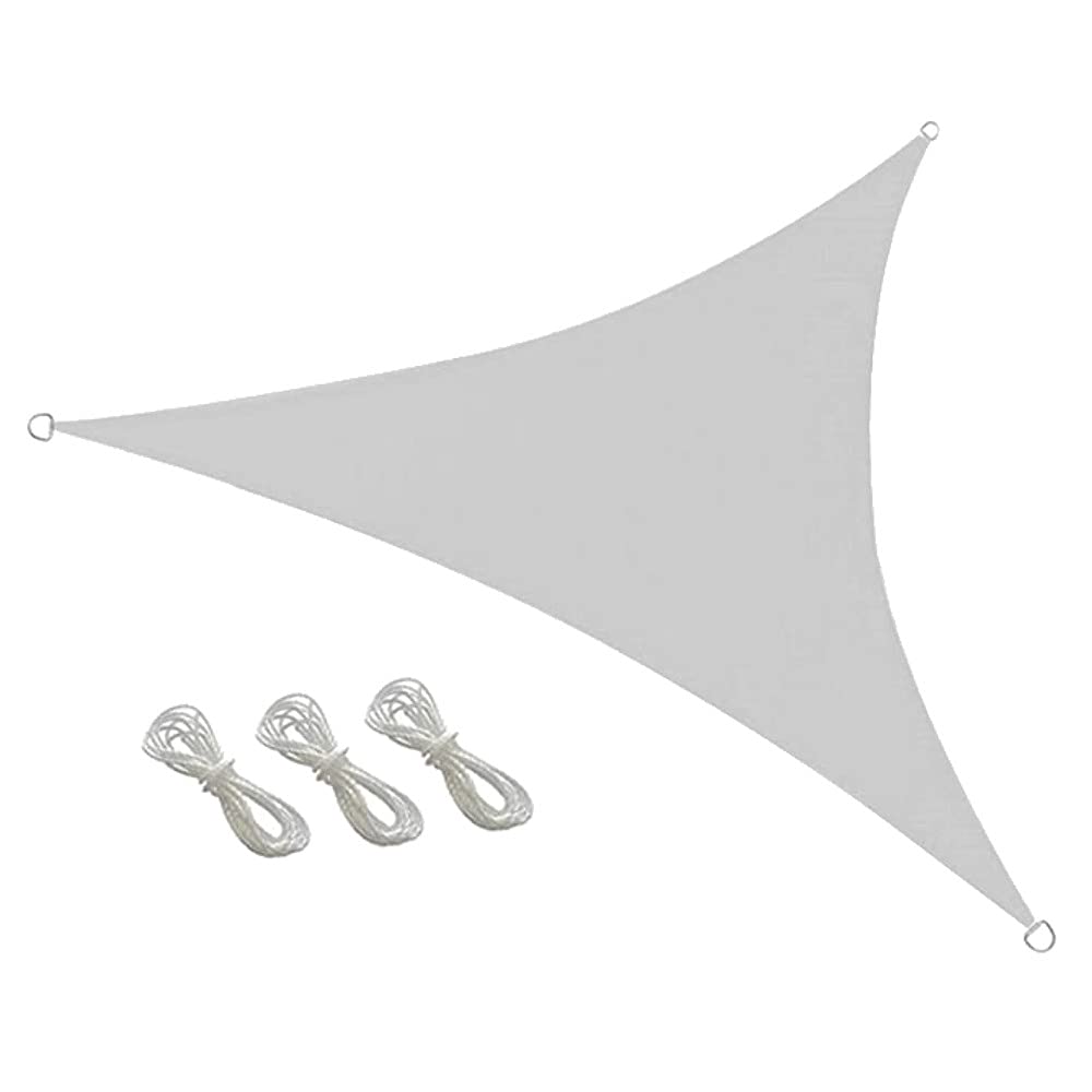 Trade-Shop Sonnensegel Dreieckig 3x3m Anthrazit – UV-Schutz 30+, Wasserabweisend, Mit Spannseilen Für Garten, Terrasse & Balkon