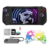 MSI Claw A1M 512GB ゲーミング ハンドヘルド 7インチ タッチスクリーン 120Hz FHD 1080p Core Ultra 5 135H プロセッサー Splashy Wireless Pro コントローラー ハブ 128GB MicroSD カード 5個 付属品:6 in 1 バンドル インクジェット