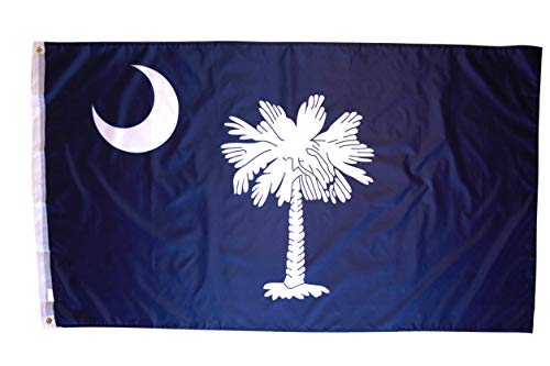 High Supply 3x5 South Carolina Flag with Two Brass Grommets Double Stitched Edges and 100% Polyester Fabric 3x5 South Carolina State Flag 3x5 Flag of South Carolina