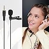 Lavalier Lapel Microphone,Omnidirectional Condenser Wired Clip On Lav Mic for Live on Stage,Microphone Jack 3.5 mm Lapel MicroPhone Tie Clip Voice Amplifier microphone for Android and Windows Devices #3