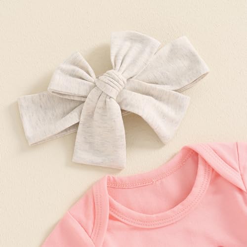 Newborn Baby Girl Clothes Little Sister Romper Lil Sis Short Sleeve Tshirt Pants Headband Summer Infant Clothes2