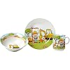 Ritzenhoff & Breker Kindergeschirr Set Bauarbeiter, 3-teilig, Porzellan