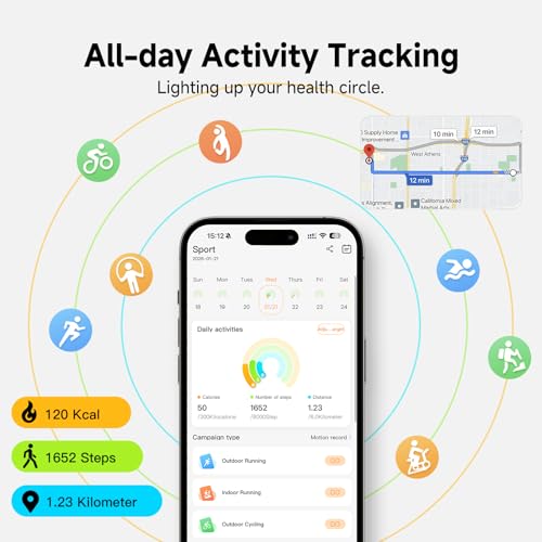 CCHEEN Smart Bracelet, Subscription-Free 24/7 Health Tracking, Heart Rate, SpO2, HRV & Sleep Tracker with IPX8 Waterproof, Wearable Activity & Fitness Tracker, 7-Day Battery, 2 Bands (Silver) by CCHEEN - Image 7