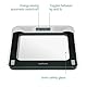 medisana PS 425 Sprechende Personenwaage, Präzise digitale Waage aus Glas, 4 Sprachen, Integrierte Abschaltautomatik, Schwarz / Grau, bis 180 kg