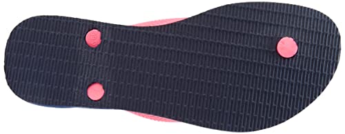 Chinelo Slim Logo Pop-Up, Havaianas, Feminino, Marinho/Rosa, 33/34