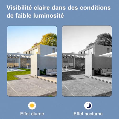 ReachMall Timbre inalámbrico de video WiFi, cámara de timbre con energía solar con cubierta impermeable, intercomunicador bidireccional, timbres de monitoreo de video (A) - imagen 8