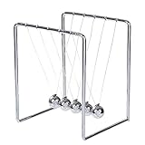 ArtCreativity Newton's Cradle - Stainless Steel Office Desk Decoration Metal Desk Toy with Reflective Finish - Fun Educational Science Learning Aid - Best Gift for Kids and Adults