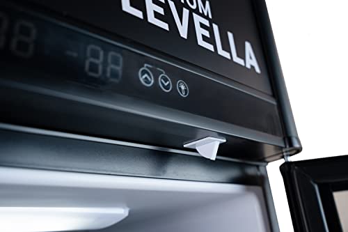 Premiumlevella Prfim1257Dx Single Glass Door Merchandiser Refrigerator-Freezer With Automatic Ice Maker Display Beverage Cooler-12.5 Cu Ft-Black #TOP3