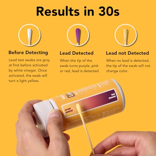 Easy@Home Lead Test Kit – 30 Rapid Testing Swabs with 30‑Second Colour‑Change Results. at Home Lead Test Kits Use for Paint, Toys, Dishes, Metals, Ceramic, Wood #EZLT-S:30 - Thumbnail 5
