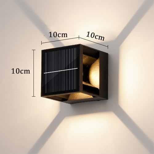 Apliques solares IP65 impermeables con angulo ajustable para vallas 6