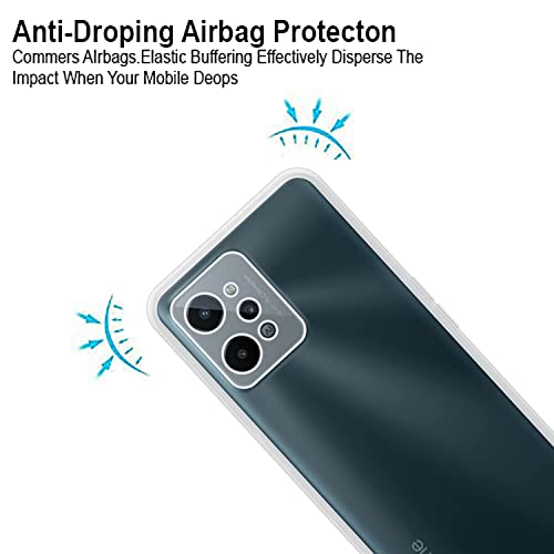 Image of COVERBLACK Transparent Rubber Case Back Cover for Realme RMX3501C31 / Realme C31 - Transparent