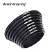18Pcs Filter Ring Adapter Set, 37-82mm (Includes 9pcs Step Up Ring Set + 9pcs Step Down Ring Set) for Lens Filters, Lens Hoods, and Lens Converters