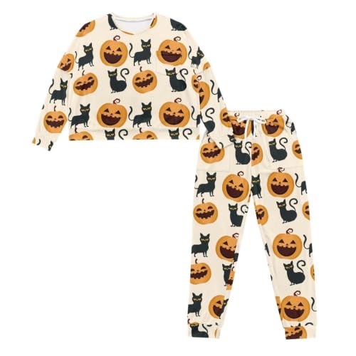 Image of Womens Lounge Set Long Sleeve Soft Pajama Sets | Casual 2 Piece Pj Outfit, Crewneck Sleepwear with Pockets, Adjustable Drawstring, Soft Comfy Fall Pajamas, Plus Size