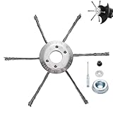 7" Inch Gas Trimmer Head – Universal Steel Wire Weed Eater Brush Cutter Trimmer Head for Lawn Mowers, Heavy-Duty Replacement Fits Stihl, Husqvarna, Echo with Install Kit