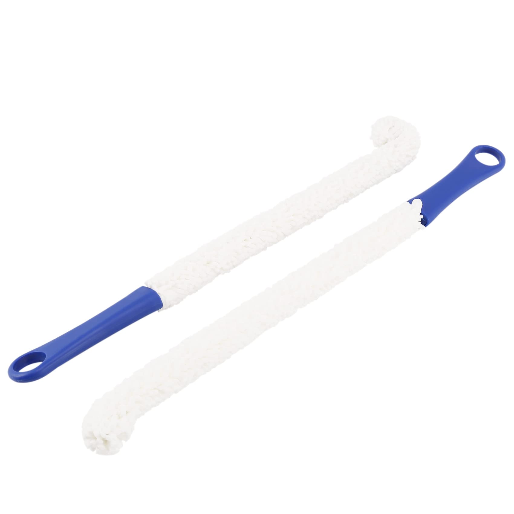 Pasuihcay Bottle Cleaning Brush - Set of 2 Flexible Bottle Scourer - Multi-Function Household Cleaning Tools for Cleaning of Wine Decanters, Goblets, Glasses, Cups, Blue & White