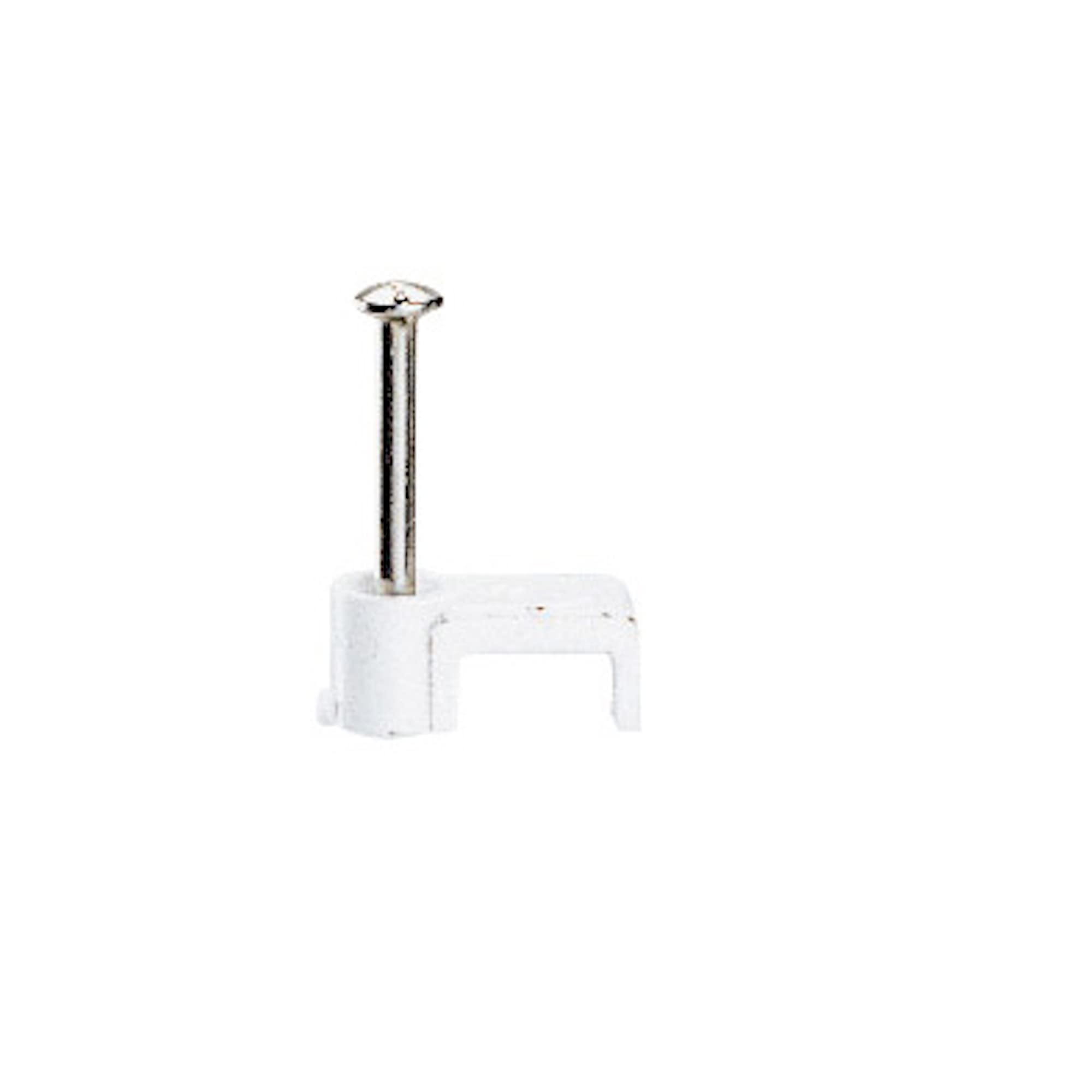 Cavaliers Fixfor Legrand x 100 pour Câbles Méplats 2x1mm² - Boîte Blanche