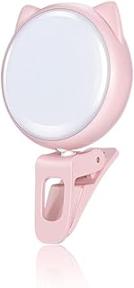 HaiMa Jisulife - Clip para cámara de fotos (LED, para smartphone o table), color rosa