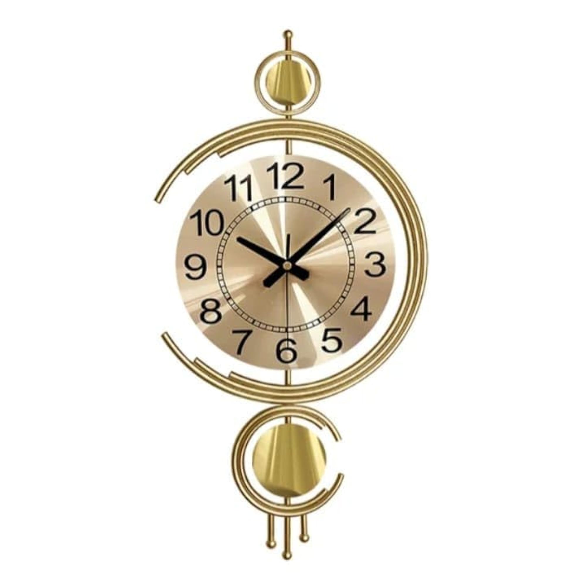 Decorative Metal Wall Clock, Handmade for Home Decoration