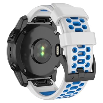 OVERSTEP Pulseira de relógio para Garmin Fenix 7/Fenix 7 Pro/Fenix 6/Fenix 6 Pro/Fenix 5/Fenix 5 Plus/Fenix 8 Solar/Amoled 47 mm, pulseira esportiva de silicone para smartwatch Garmin Quickfit 22