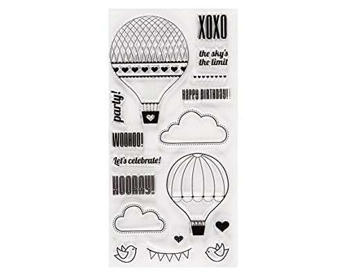 Fiskars 4X8 Inch Clear Stamps, Up In The Air #TOP12