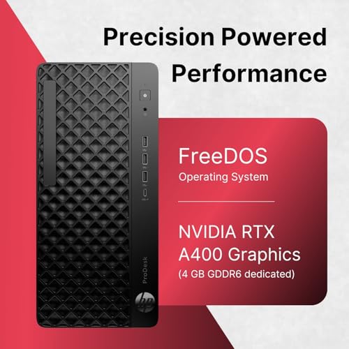 Image of HP ProDesk Business Desktop PC | Intel Core U7-265 Processor | 16GB DDR5 RAM | 1TB NVMe SSD | WiFi & Bluetooth | Free DOS | No ODD | 3 Years Warranty (D46U1AT)