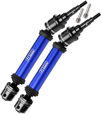 GPM Medium Carbon Steel+6061 Alloy Rear Driveshaft Assembly with 6 Mm Axle for TRAXXAS 1/10 Ford F-150 Raptor R-101076-4