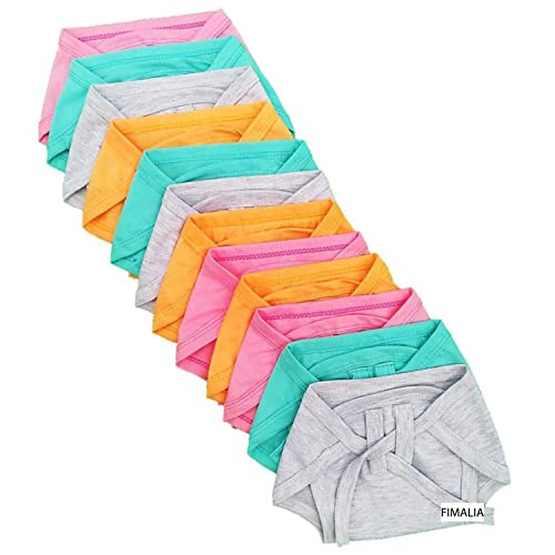 Image of Newborn Baby Washable Reusable Hosiery Cotton Cloth Nappies /Cloth Diaper /Langot (0 to 6 Months) (Colors & Prints Vary) (Pack of 6, Plain)