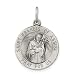 JewelryWeb Sterling Silver St.Francis Of Assisi Medal Charm - 20mm- Made in the USA
