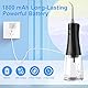 Munddusche Kabellos Elektrische,350ML Wassertank IPX7 Wasserdicht Tragbar Oral Irrigator USB Wiederaufladbarer Zahnreiniger Geeignet für Familie Zuhause Büro Reisen, mit 5 Modi und 8 Düsen