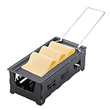 Calentada con velas, esta raclette derretirá uniformemente su queso hasta obtener la máxima bondad cursi