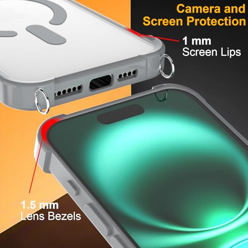 Coque iPhone 17 bandoulière pour éviter les chutes avec dos transparent - 3