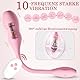 BDSMYEE Vibration für Frauen,Vibrator mit 10 Vibrationsmodi, vibrierender Dildo Aufblasbar mit Fernbedienung,Sexspielzeug für Frauen solo,Klitoris Stimulator für Sie (rosa)