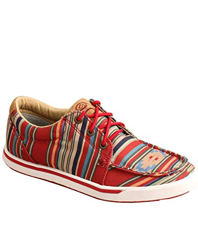 Twisted X Women's Hooey Loper, Moc Toe, Fiesta Aztec, 6.5 M - Main Image
