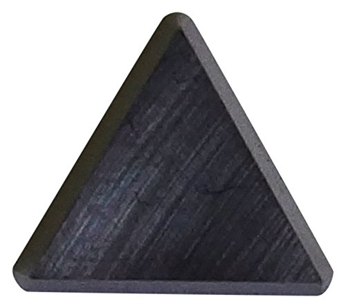 Cobra Carbide41660 Solid Carbide Turning Insert, C520 Grade, Uncoated (Bright) Finish, TPU Style, TPU 222, 1/8" Thick, 1/32" Radius (Pack of 10)