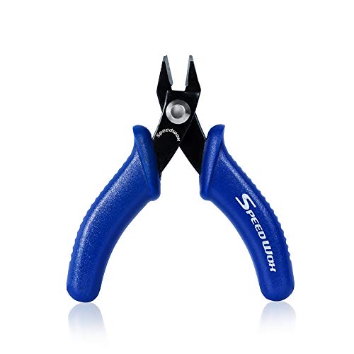 Speedwox 3 Inches Flush Cut Wire Cutters Small Flush Cutter Pliers Diagonal Side Cutting Plier Mini Electronic Scissors Micro Shear Internal Spring Precision Fine Pliers Jewelry Making Tool #TOP18