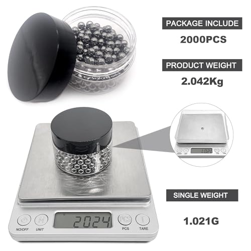 Image of 1 /4 inch (6.35mm) Ball Bearing Solid Steel Bearing Balls Precision Balls - 2000 Pieces