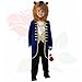 SZ-TONDA Boys Beast Costume - Kids Prince Charming Dress up Colonial Cosplay Halloween Party Royal King Outfit Blue
