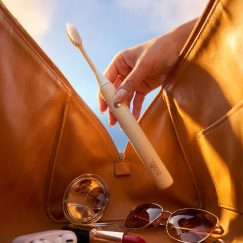 Image of Salt. Oral Care Wand Sonic Electric Toothbrush - Oat Yellow | USB Rechargeable | Use with 5W Charger