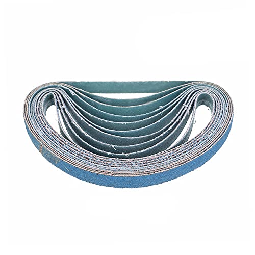 10PCS Abrasive Sanding Belt, Sanding Band Paper, Grinding Polishing Tool Accessories for Furniture Woodworking (13x457mm - P60)