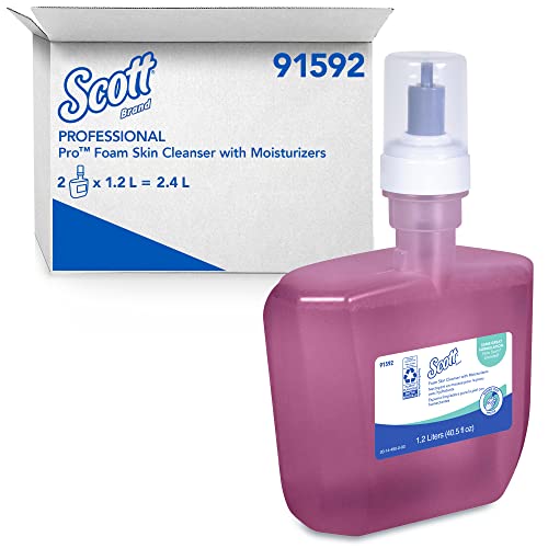 ScottÂ® Pro Liquid Hand Soap with Moisturizers (91592), Pink, Floral Scent, 1.2 L Bottles, 2 Bottles / Case