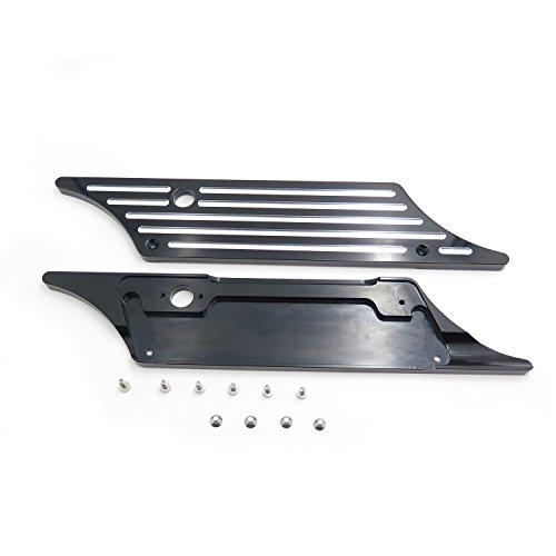 Kit Cubierta Cerradura Alforja para Motocicleta XKMT Negro miniatura 3